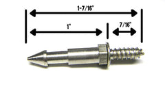 Tall Metal Post 1 7/16" ( Wood Screw Base )