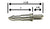 Tall Metal Post 1 7/16" ( Wood Screw Base )